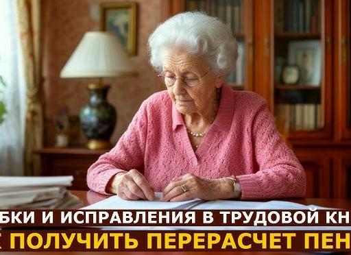 Как получить перерасчет пенсии, если в трудовой книжке есть ошибка